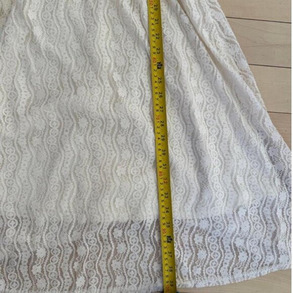 Elegant cream-white maxi dress - Picture 7 of 8